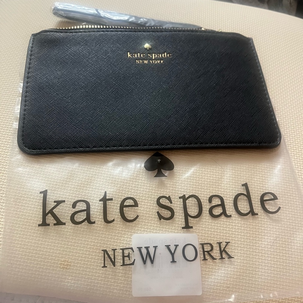 Kate Spade Black  wristlet